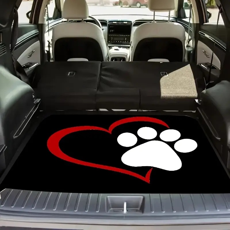 Interior Design Degree - 1pc ユニバーサルカートランクマット 29x39 インチ クローハートデザイン 全天候型保護