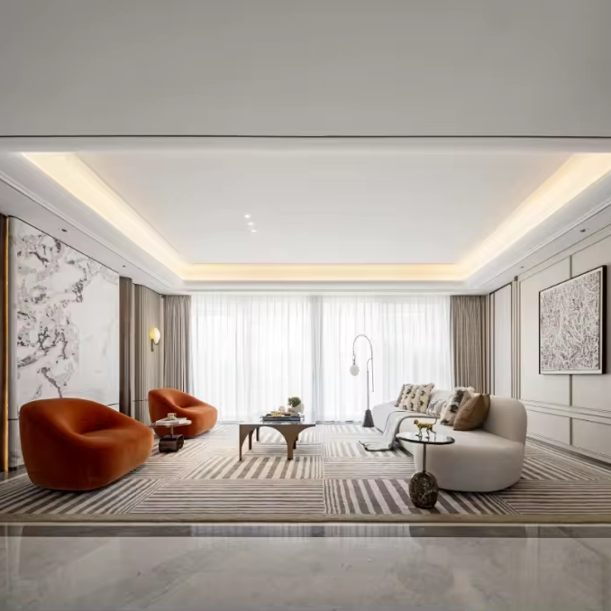 Interior Design And Construction - サンハイインテリアデザインサービス コンテンポラリー簡潔スタイル 間取り図 マスタープラン 建築図面 プロフェッショナルカスタマイズ