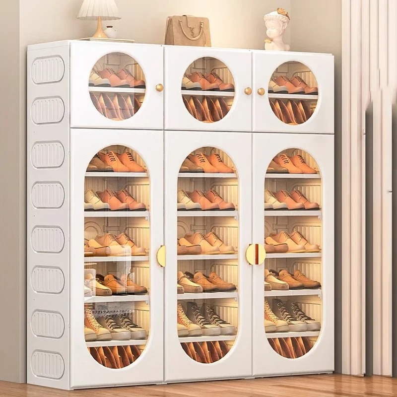 Interior Design White And Wood - インテリアファッションシューズキャビネット美的オーガナイザーホームホワイトベッドルームシューズキャビネットディスプレイアクセントアーキヴァドーレスホームデザイン