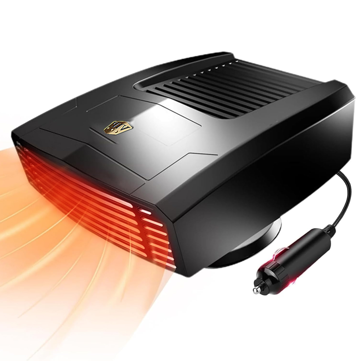 Interior Design Degree - 12V 車載ヒーター 2-in-1 フロントガラス急速加熱デフロストデフォッガー 360度回転式 自動車内装アクセサリー