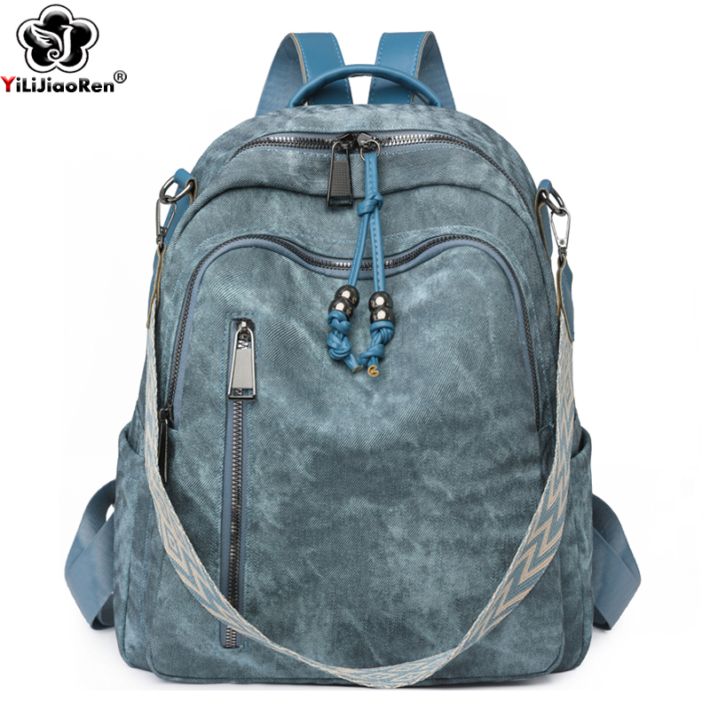 Interior Design Women - ファッションバックパック女性高品質 Pu レザーデイパックレディースショルダーバッグデザイナー大容量バッグパック女の子のためのスクールバッグ