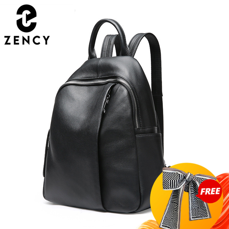 Interior Design Women - Zency 盗難防止デザイン女性バックパック 100% 本革クラシックブラックスクールバッグ女の子のためのデイリーカジュアルトラベルバッグナップザック