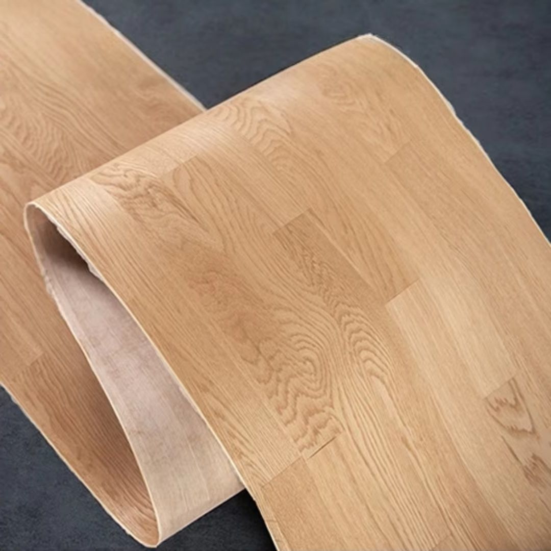 Interior Design White And Wood - 40x250cmの手作り天然ホワイトオーク材突き板、チェッカー柄の接合デザイン、家具リフォームとインテリア装飾用