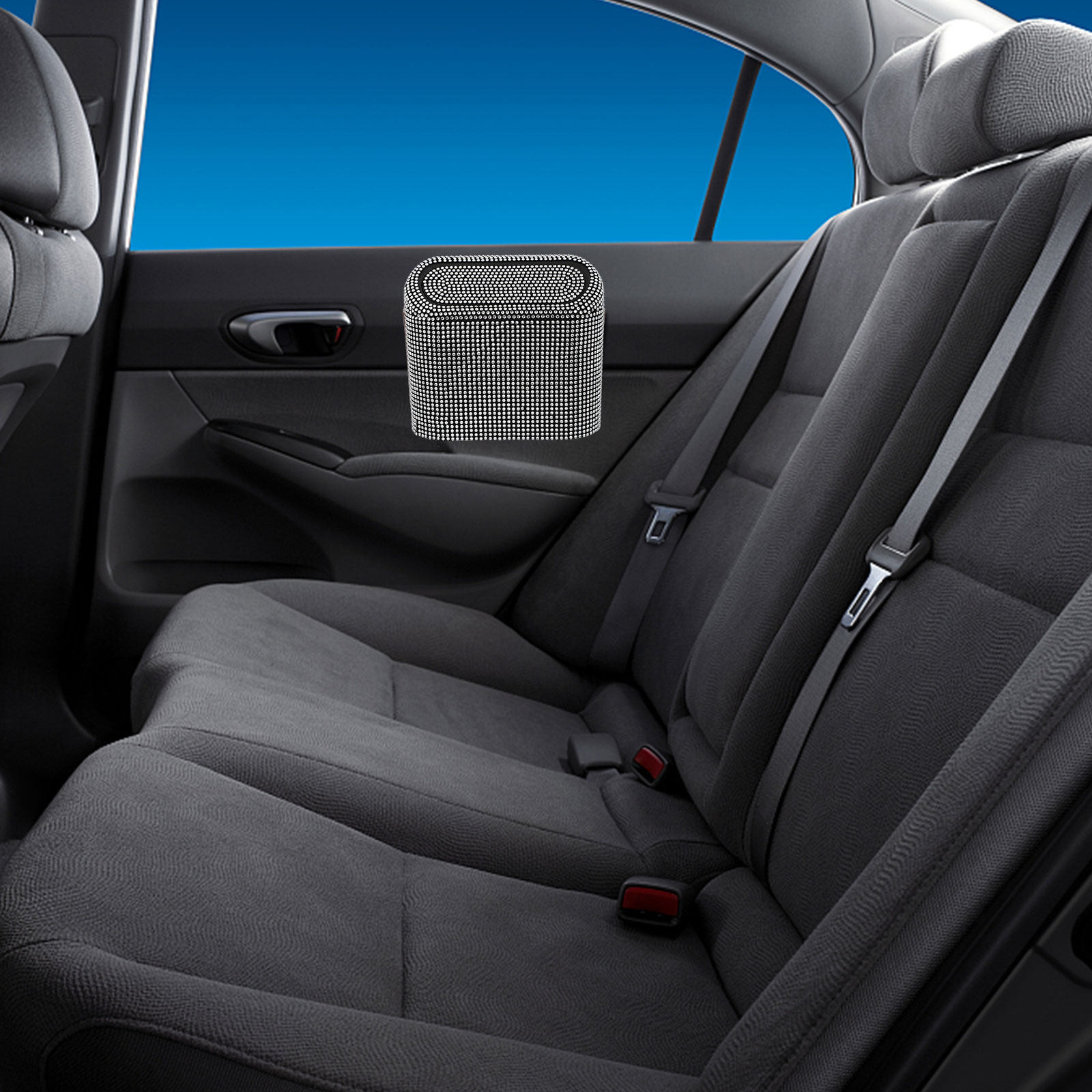 Interior Design Type - グリッターカー用ゴミ箱 ポータブルミニゴミ箱 車内用 簡単収納 省スペース エレガントなデザイン