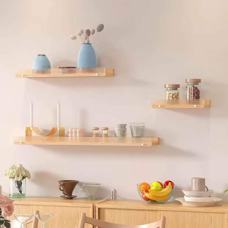 新デザイン Alec 壁掛け棚 無垢材 穴あけ不要 リビング - Interior Design Type のレビューと価格