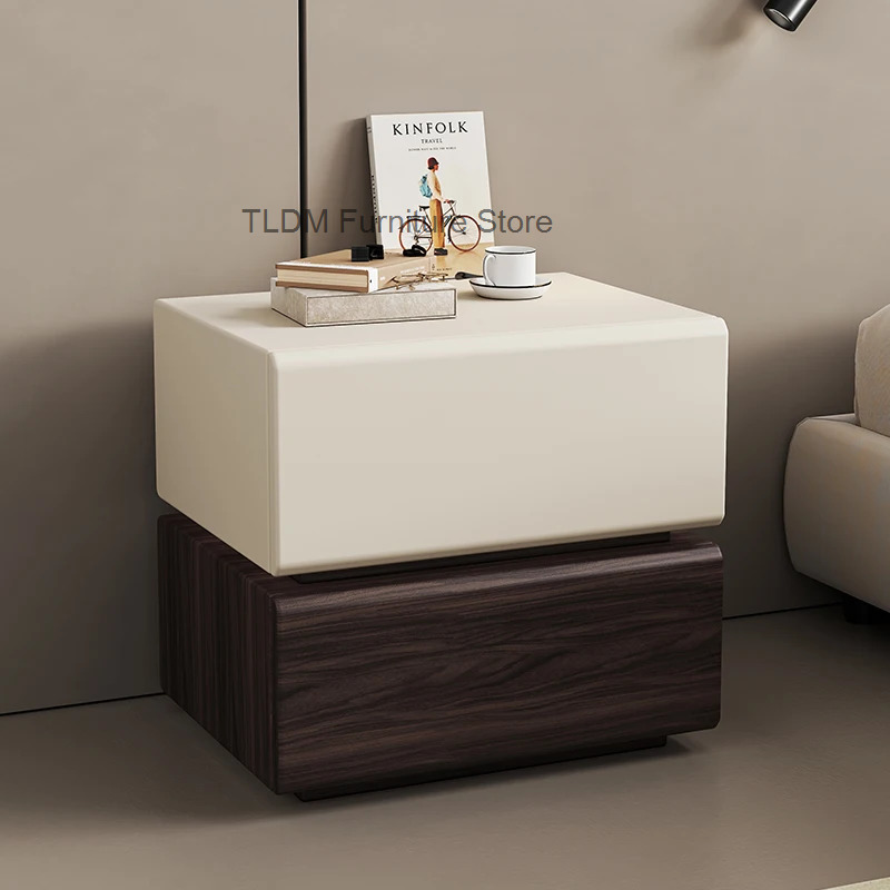 北欧風高級木製ホワイトモダンベッドサイドテーブル、ニッチなベ - Interior Design White And Wood のレビューと価格