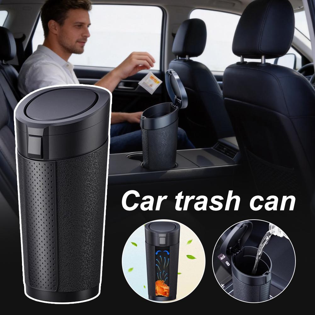 取り外し可能な蓋付きポータブル車用ゴミ箱 – カップホルダー - Interior Design Type のレビューと価格