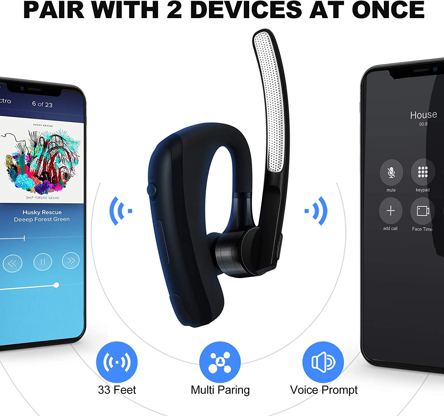 Bluetooth ヘッドセット ワイヤレス イヤホン ノイ - Interior Design Software のレビューと価格