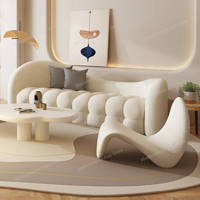 ホワイトクリームリビングルームソファインテリアファッションか - Interior Design White And Wood のレビューと価格