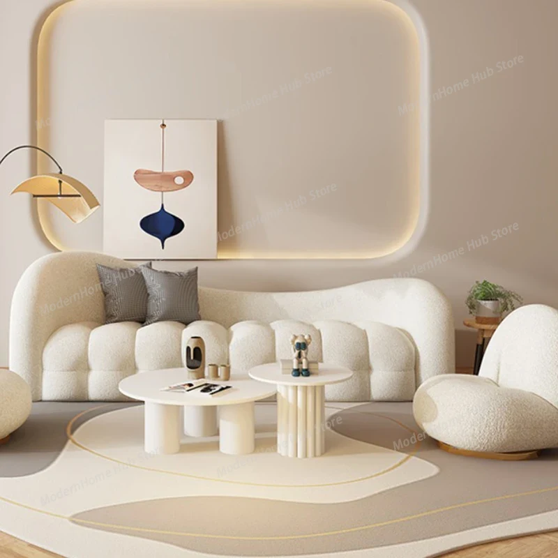 ホワイトクリームリビングルームソファインテリアファッションか - Interior Design White And Wood のレビューと価格