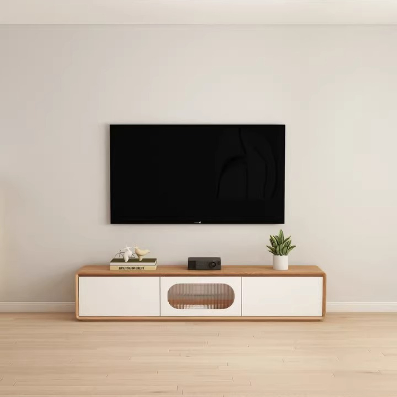 デザイナーアクセサリー テレビキャビネット ホームデザインブ - Interior Design White And Wood のレビューと価格
