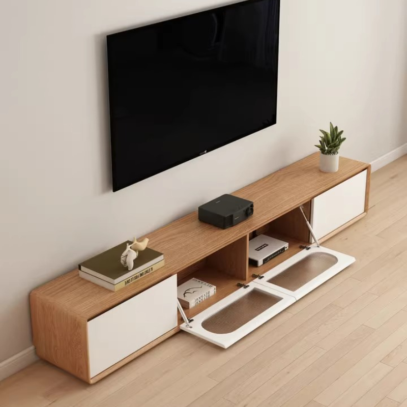 デザイナーアクセサリー テレビキャビネット ホームデザインブ - Interior Design White And Wood のレビューと価格