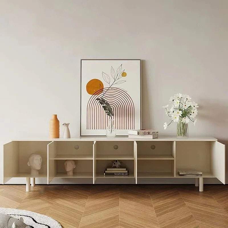 高級ホワイトテレビスタンド エレガントな収納 シンプルなディ - Interior Design White And Wood のレビューと価格