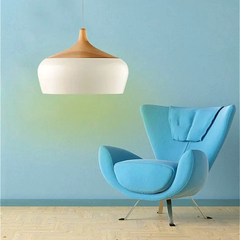 北欧アルミビッグランプシェード天井シャンデリアレストランアイ - Interior Design White And Wood のレビューと価格