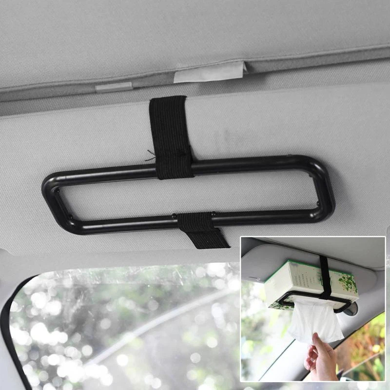 車のバイザー用ペーパータオル収納クリップ、片手で操作できるデ - Interior Design Type のレビューと価格