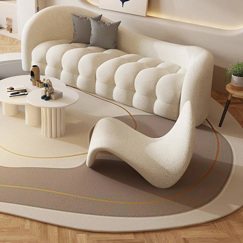 クリームホワイトのリビングルームソファインテリアファッション - Interior Design White And Wood のレビューと価格