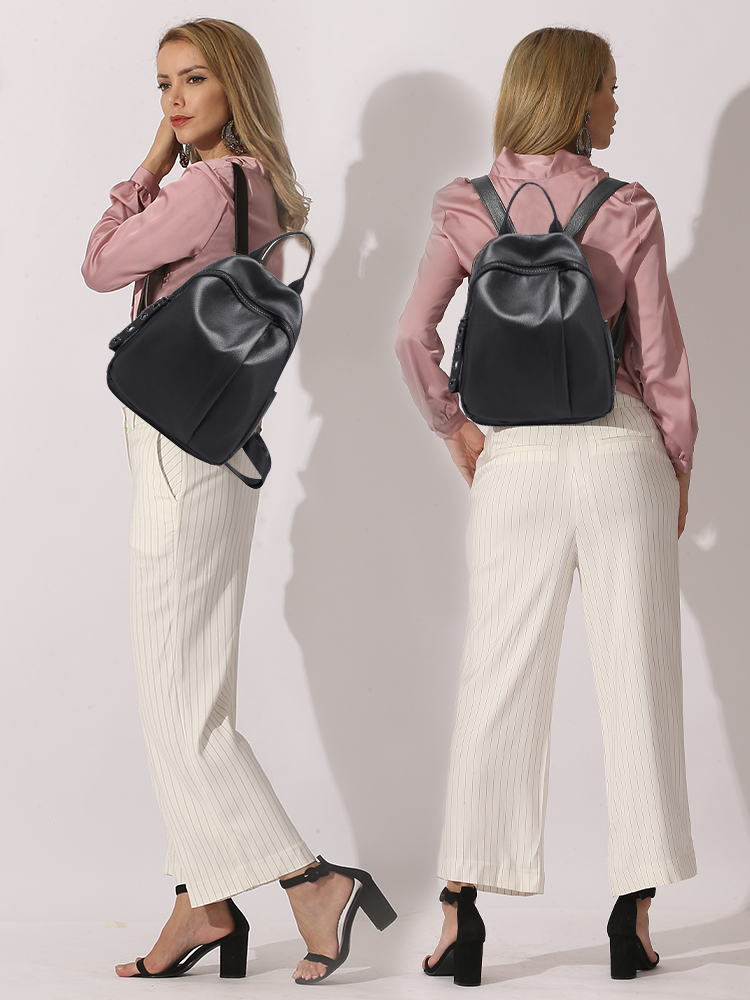 Zency 盗難防止デザイン女性バックパック 100% 本革 - Interior Design Women のレビューと価格