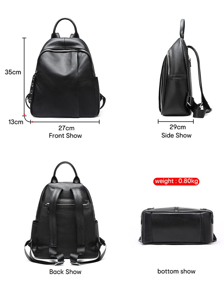 Zency 盗難防止デザイン女性バックパック 100% 本革 - Interior Design Women のレビューと価格