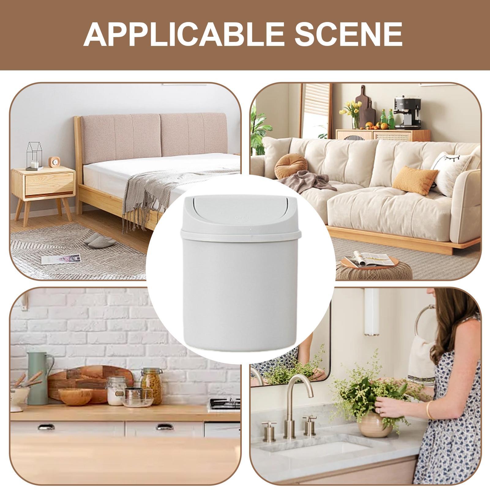 ミニデスクトップゴミ箱 小型ゴミ箱 蓋付き寝室用ゴミ箱 ゴミ - Interior Design Type のレビューと価格