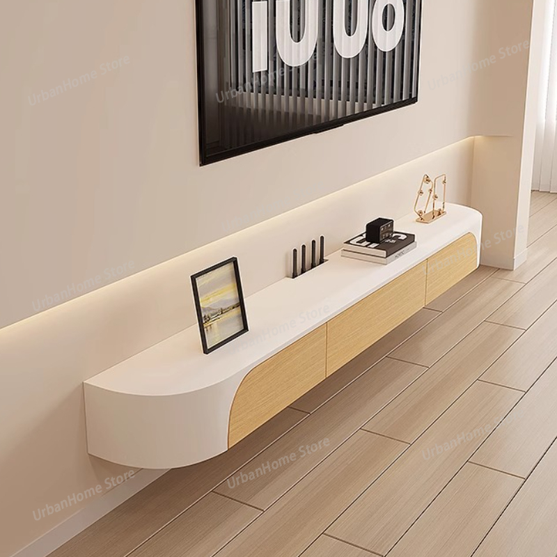 ベンチベッドルームホワイトテレビキャビネットインテリアモバイ - Interior Design White And Wood のレビューと価格