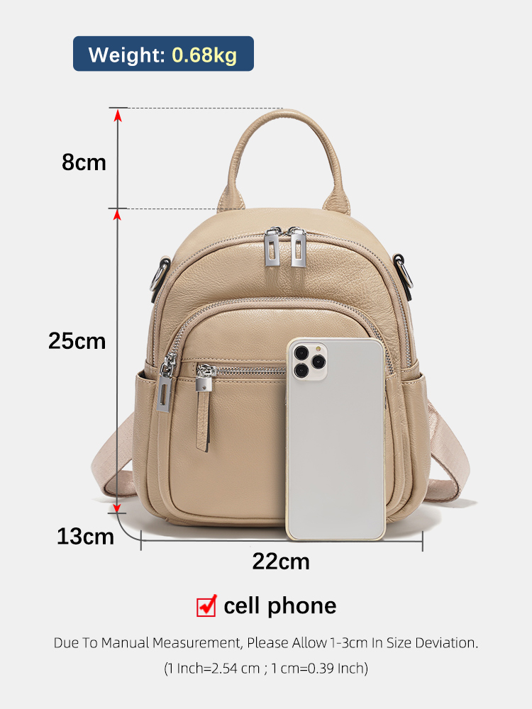 Zency 本革小型バックパックナップザックマルチポケットデ - Interior Design Women のレビューと価格