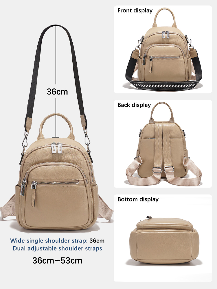 Zency 本革小型バックパックナップザックマルチポケットデ - Interior Design Women のレビューと価格