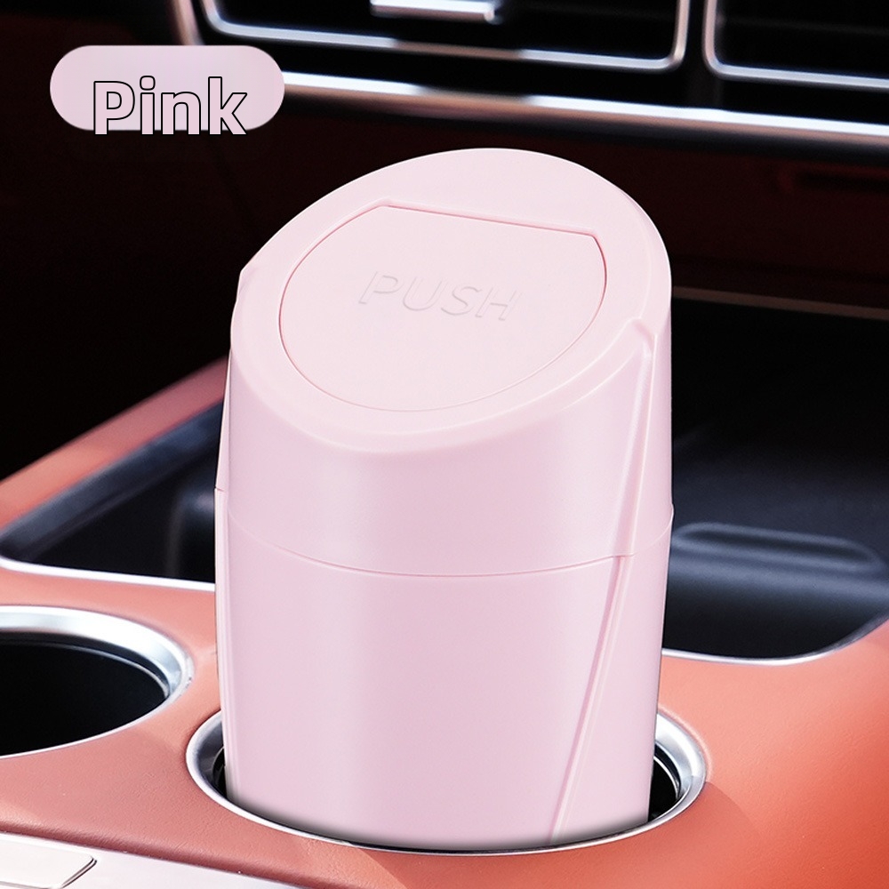 ポータブル漏れ防止デザイン車用ゴミ箱カップホルダー付き多目的 - Interior Design Type のレビューと価格