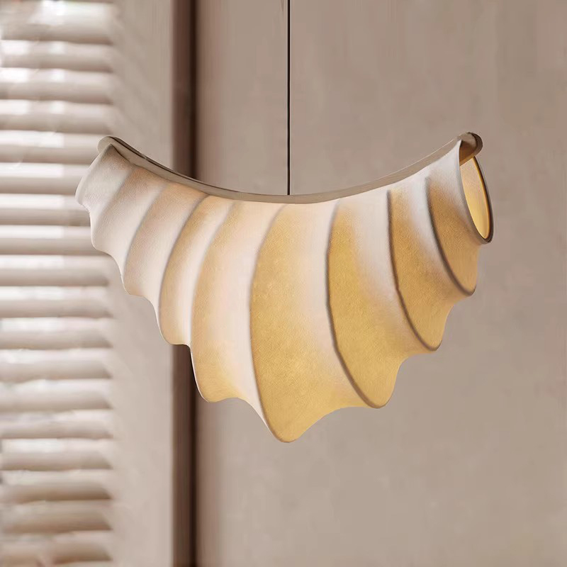 北欧ミニマリズムシルクウッドシルクデザイナーライトシャンデリ - Interior Design White And Wood のレビューと価格
