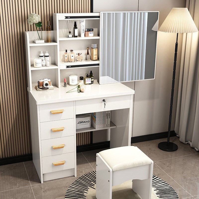 モダンな美的デザインの化粧台デザイン白い省スペースインテリア - Interior Design White And Wood のレビューと価格