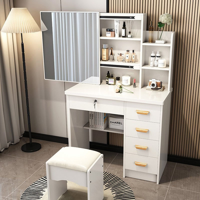 モダンな美的デザインの化粧台デザイン白い省スペースインテリア - Interior Design White And Wood のレビューと価格