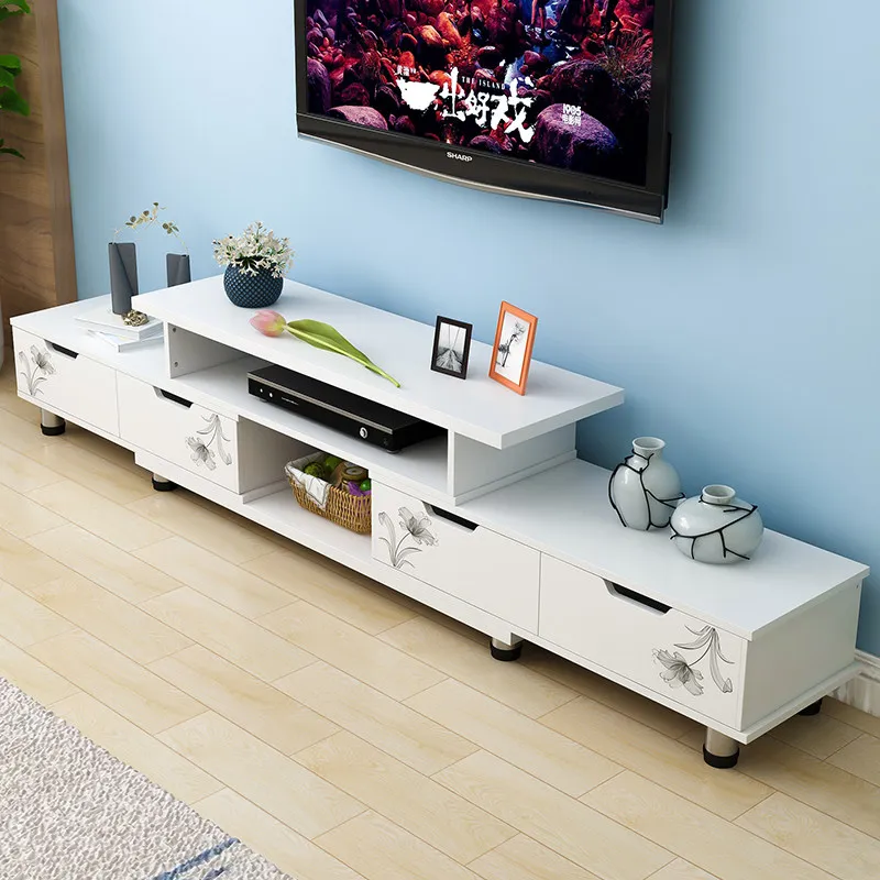 インテリアホワイトモダンテレビキャビネット、ラグジュアリーミ - Interior Design White And Wood のレビューと価格