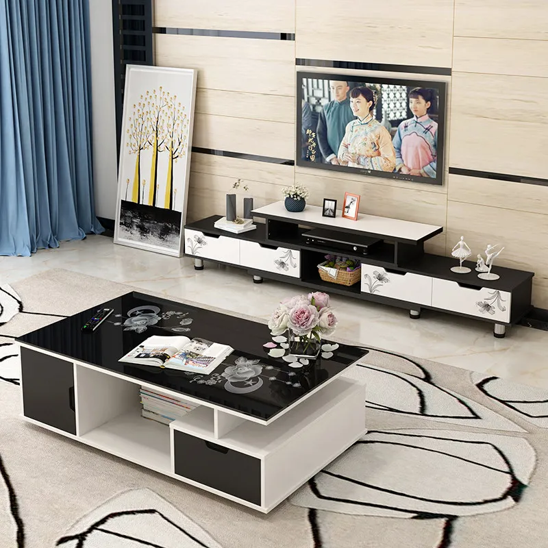 インテリアホワイトモダンテレビキャビネット、ラグジュアリーミ - Interior Design White And Wood のレビューと価格