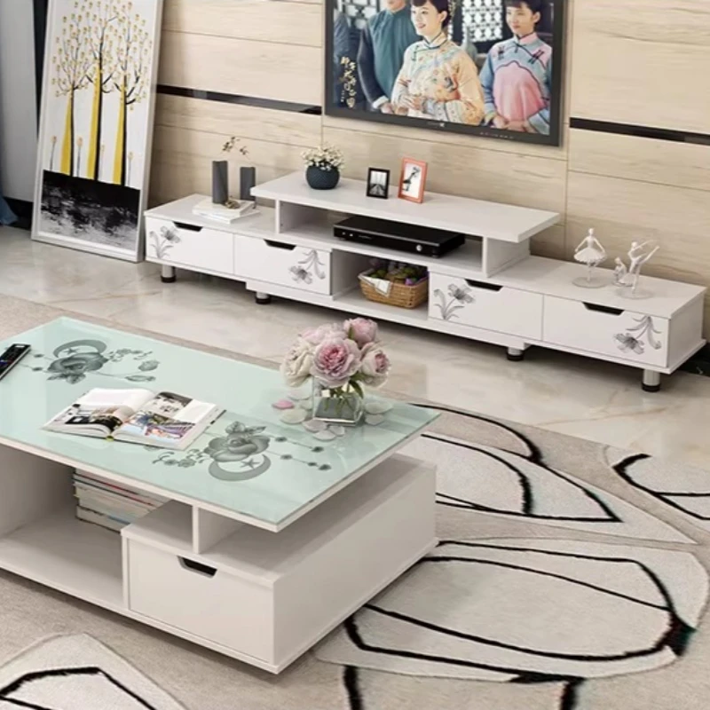インテリアホワイトモダンテレビキャビネット、ラグジュアリーミ - Interior Design White And Wood のレビューと価格